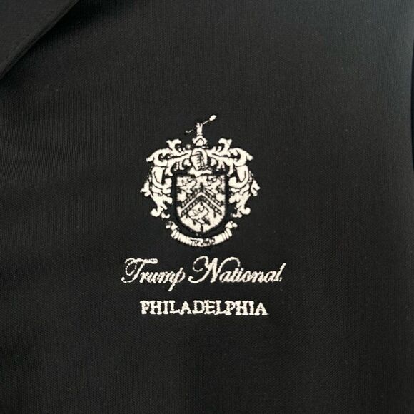 NWT Adidas Trump National Primegreen Performance Golf Polo Shirt Black Large Wom - Picture 3 of 14